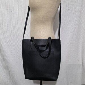 Banana Republic Black Leather Hand Bag Crossbody